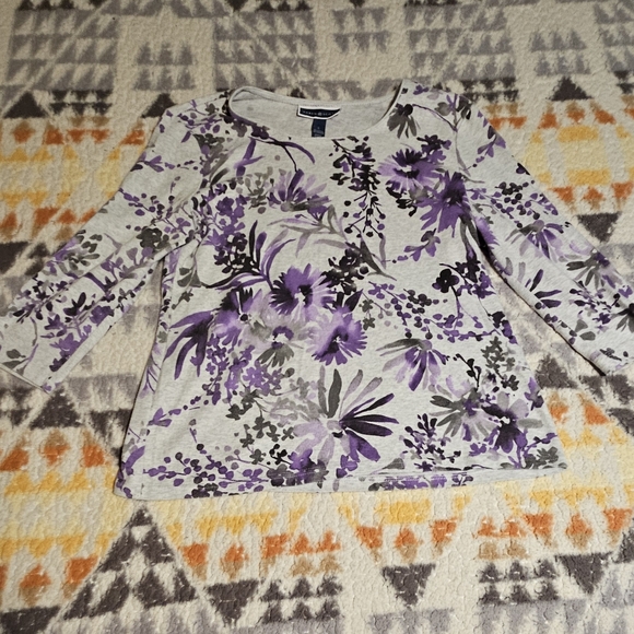 KS Karen Scott Sport Sweater Ensemble with matching pants and blouse Sz L - Picture 8 of 14